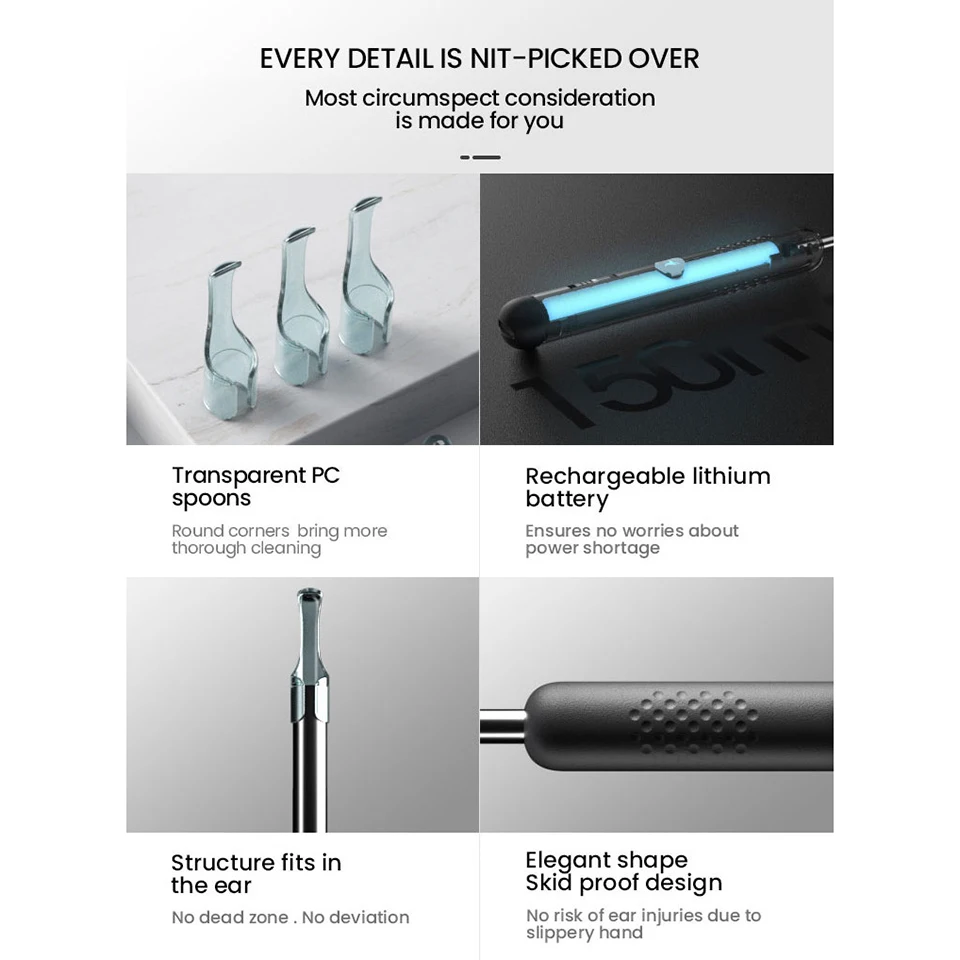 youpin bebird colher de orelha para limpeza visual endoscopio picareta cuidado saude orelha 05