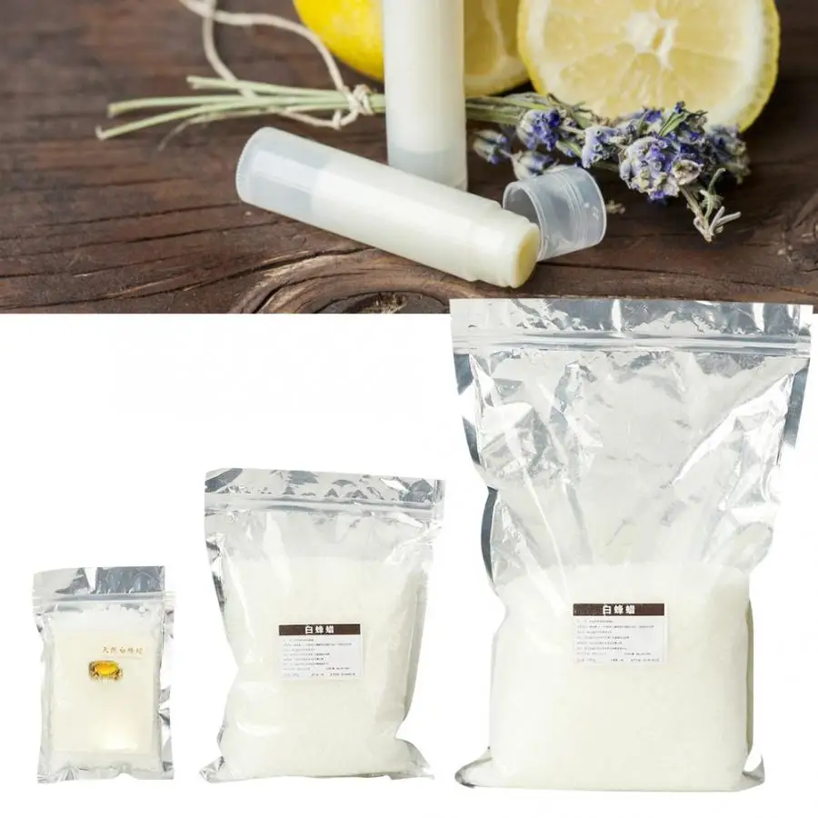 Rub For Nails Natural White Beeswax DIY Lipstick Lip Balm Cosmetics Material No Odor Nail Glitter | Красота и здоровье