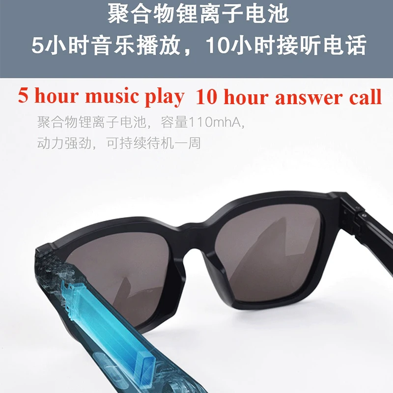 Смарт-часы bluetooth 5,0 5V 1A голосового вызова Ответ siri стекло для слушания музыки, обеспечивающим сохранение пространственного положения k01chip ipx4 tr90 120 мА/ч, солнцезащитные очки pk f001 Умные очки bluetooth