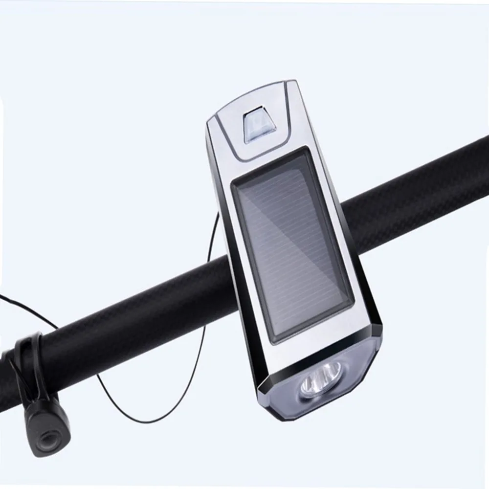 Clearance LED USB Rechargeable & Solar Bike Light Headlight 300 lumens Solar Energy Light Sensor Bicycle Front Light Horn 2 Clearance LED USB Rechargeable & Solar Bike Light Headlight 300 lumens Solar Energy Light Sensor Bicycle Front Light Horn 2