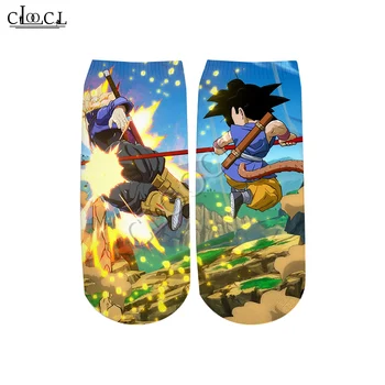 

CLOOCL 2020 New Style Fashion Newest Anime Dragon Ball 3D Print Men's Women's Casual Hot Selling Short Socks
