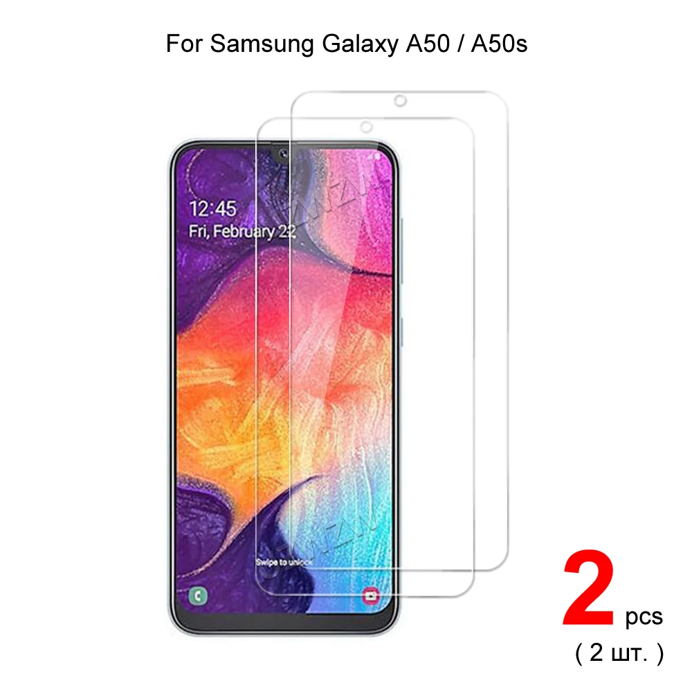 For Samsung Galaxy A50 A50s 2.5D 0.26mm Premium Tempered Glass Screen Protectors Protective Guard Film HD Clear | Мобильные телефоны