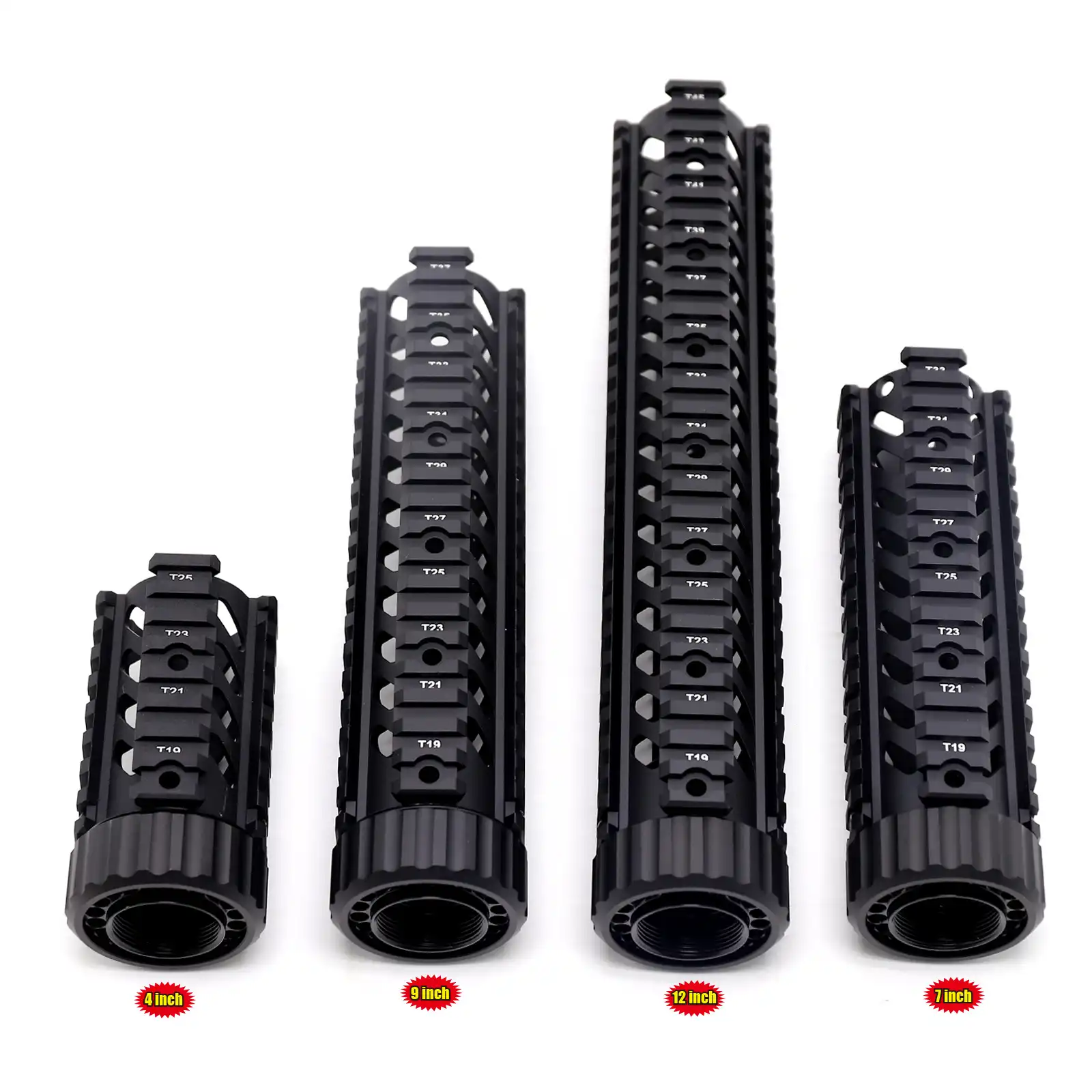 4 Inch Pistol Length Free Float Quad Rail Handguard Fit For .223 5.56 Picatinny 4 Inch Pistol Length Free Float Quad Rail Handguard Fit For .223 5.56 Picatinny