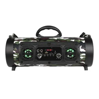 

M17 Outdoor Portable Barrel Speaker Wireless Subwoofer Plastic Knob Adjustment Card Radio Call Function