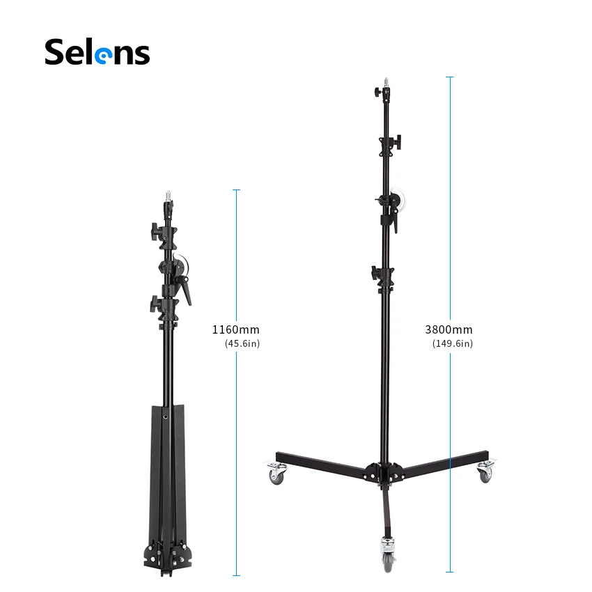 Meking 380cm/12ft Multi Function Light Stand Boom