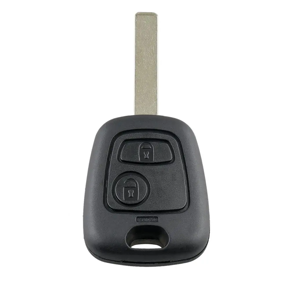 2 Buttons 433MHZ ID46 Chip Remote Key Keyless Entry Fob For Peugeot 307 Replacement Car Key