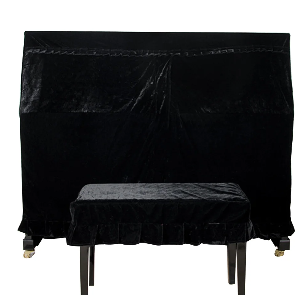 Красивый мягкий бархатный защитный практичный домашний Прочный чехол для пианино, украшенный крышкой, пыленепроницаемый, ручная стирка, защита от царапин