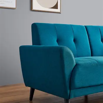 

Modern ployester fabric sofa 71"W Blue