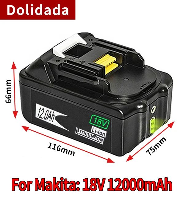1-2 шт. оригинальный для Makita 18V 18000 мА/ч Перезаряжаемые Мощность инструменты