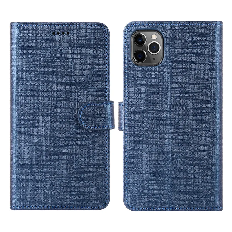 Кожаный чехол для iPhone 11 Pro Max, чехол-книжка с откидной крышкой для iPhone 11 Pro Max, 6,5 дюймов, подставка для карт, магнитная Обложка для книг - Цвет: blue