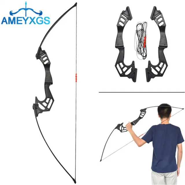 US $72.10 Archery Straight Takedown Recurve 35lbs Hunting With 6pcs Carbon Arrow