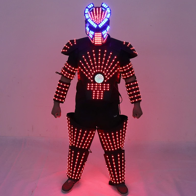 

LED Robot Suit Kryoman David Robot Dance Wear LED Lights Luminous Costume Stage Dance Performance Show Dress