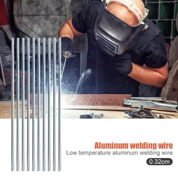 

50x0.32cm Low Temperature Aluminum Solder Rod Welding Wire Cored Soldering Rod Direct Operate Simple and Convenient