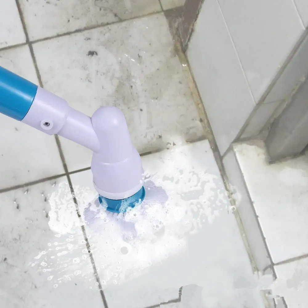 360 Cordless Rechargeable Floor Scrubber And Tile Cleaning