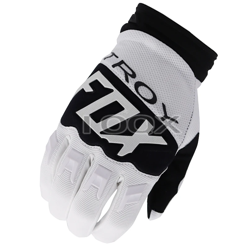

Troy Fox Dirtpaw 360 Race Motocross Gloves MX Enduro MTB DH Bicycle Riding Black White Gloves