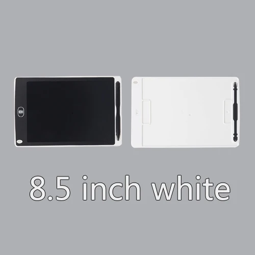 white Новинка, игрушки для рисования, 8,5 дюймов, ультра-тонкие планшеты, портативная электронная доска для письма, Детская развивающая игрушка, подарок, блокнот для рукописного ввода - Цвет: white