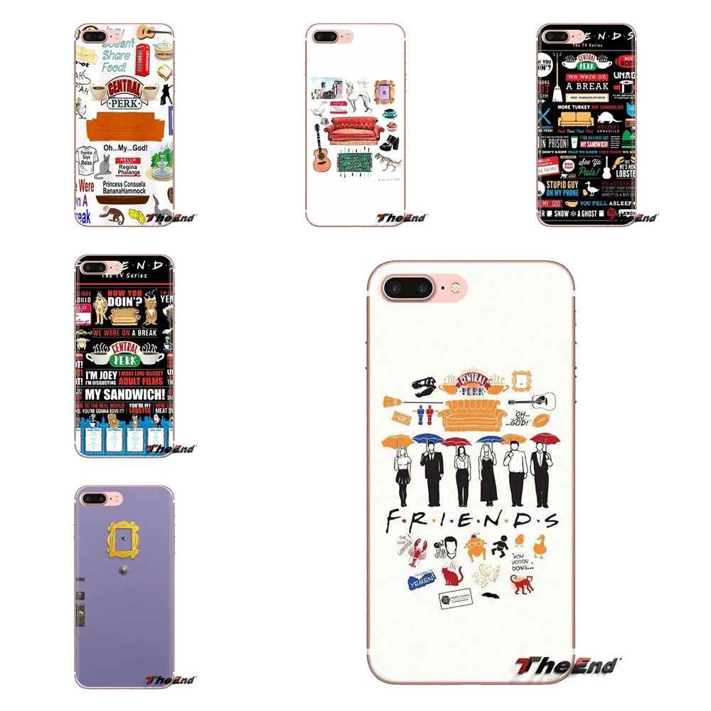 Soft Transparent Shell Covers For iPod Touch Apple iPhone 4 4S 5 5S SE 5C 6 6S 7 8 X XR XS Plus MAX Friends Funny Tv Show logo |