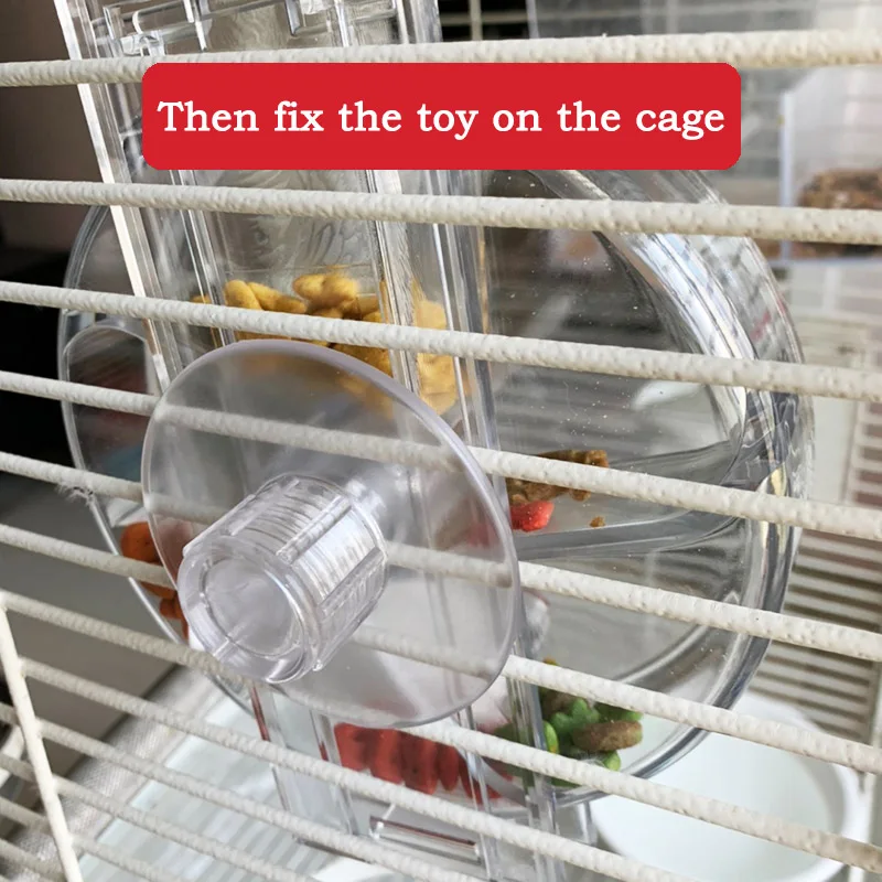 CAITEC Bird Toys Foraging Wheel Foraging Flywheel Tough Durable Bite Resistant Suitable for Medium Parrots Classic Parrot Toys