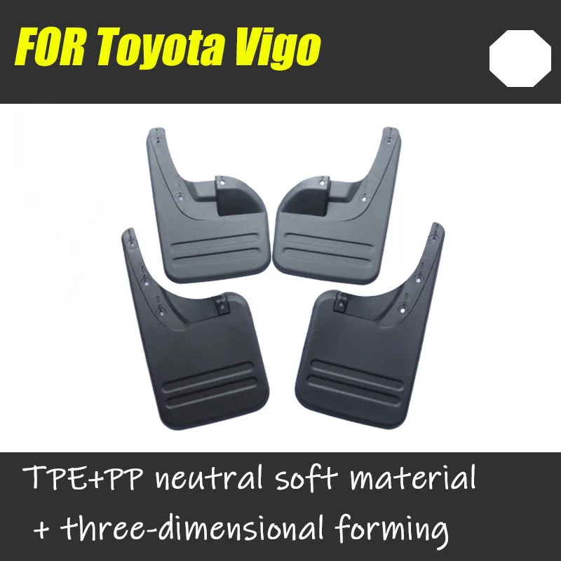 Для TOYOTA Vigo Брызговики 2005- автомобиль VIGO пикап 4WD брызговик s Защита от брызг для крыла Vigo Брызговики Vigo брызговики 4 шт