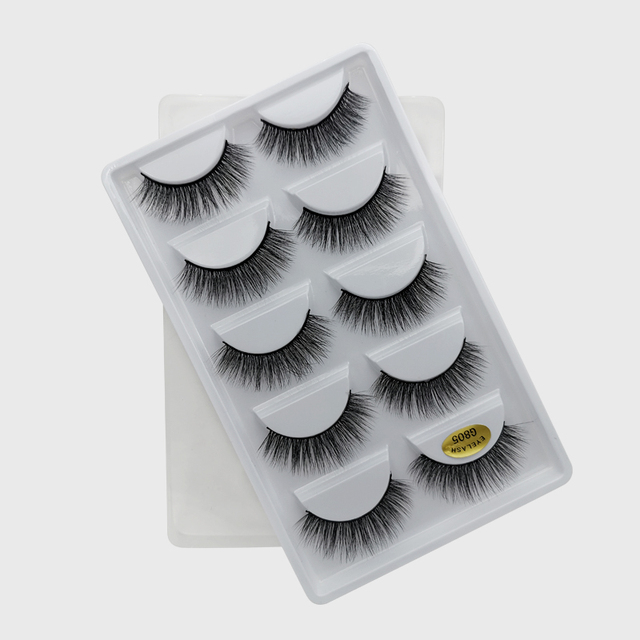 Pair 3D Mink Lashes Natural Eyelash Dramatic False Eyelashes Faux Cils Makeup Wholesale Fake Eyelash Extension maquiagem
