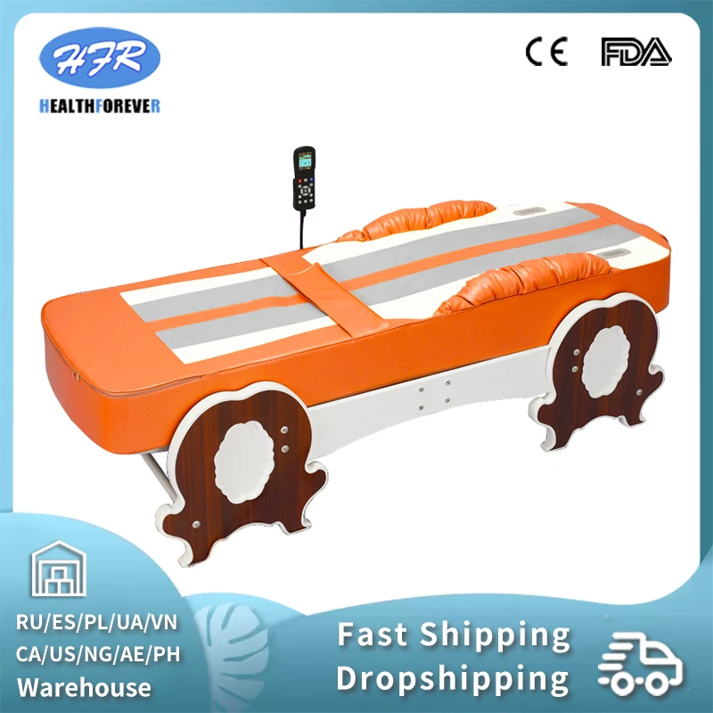 Korea Electric S-Shape Track Full Body Jade Thermal Heating Massage Roller Bed | Красота и здоровье