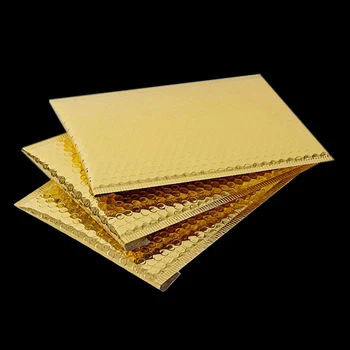 

Gold Anti-static Antifall Protection Bubble Buffer Mailer Aluminized film Bag Courier Logistic Envelope Transport Clothes Gift