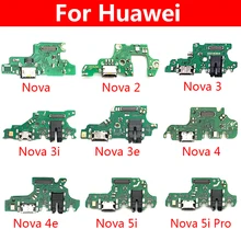 USB do ładowania port ładowarki kabel elastyczny złącza dokującego z mikrofonem do telefonu Huawei Nova 2 Plus 2S 3 3i 3e 4 4e 5 5i Pro płyta USB tanie tanio JIARUILA CN (pochodzenie) For Huawei Nova 2 Plus 2S 3 3i 3e 4 4e 5 5i Pro Stacja ładująca USB For Huawei Nova 2S For Huawei Nova 3