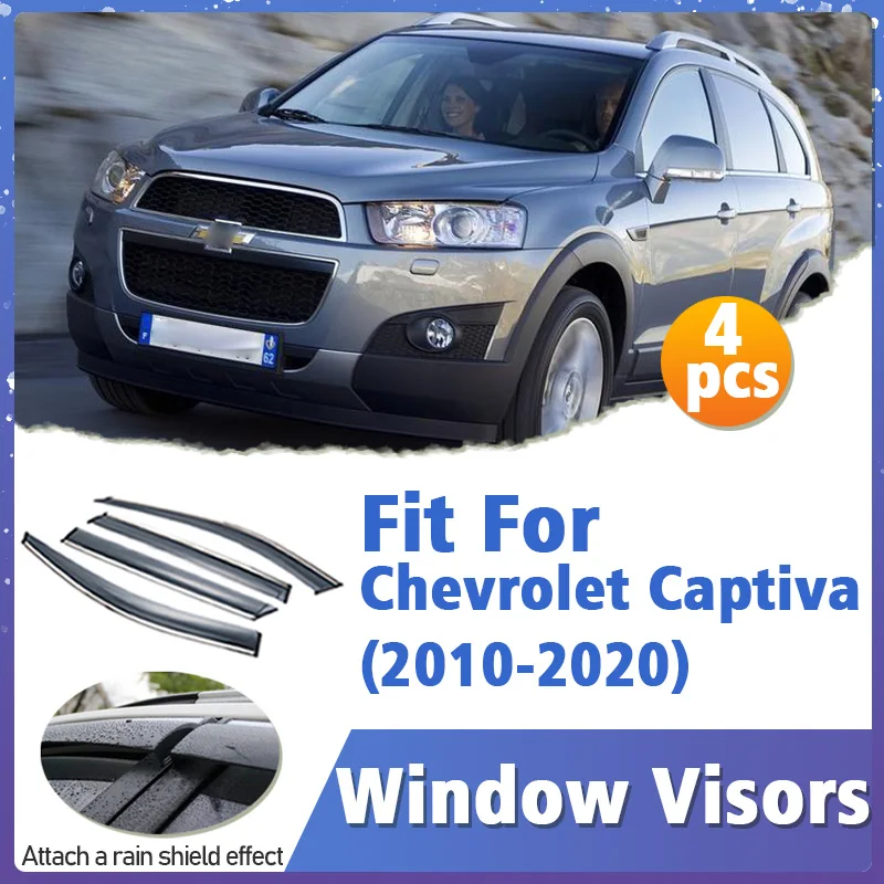 Window Visor Guard For Chevrolet Captiva 20102020 Vent Cover Trim