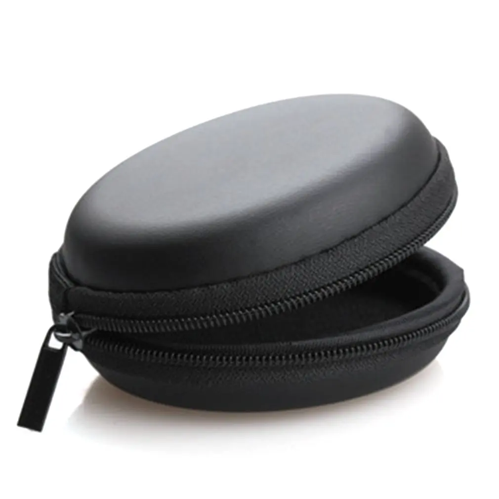 

USB Cable Organizer Earphone Case Hand Spinner Portable Headset box hard Round Shape Earphone Bag Zippered Pouch