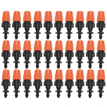 

50 Pcs Drip Irrigation Spray Nozzle, Water Spray Nozzle, Adjustable in 2 Modes: Water Mist and Water Column