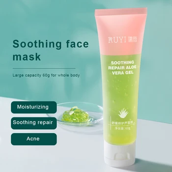 

100% Plant Extracts Aloe Vera Gel After-sun Repair Refreshing Rejuvenating Gel Moisturizing Fades Acne Marks Face Cream TSLM1