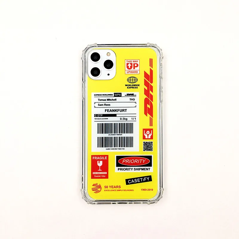 case 1 Чехол для iphone 11 11Pro Max, индивидуальная этикетка, штрих-код, DHL, прозрачный мягкий чехол для iphone X, XR, XS, MAX, 6, 7, 8 Plus, задняя крышка - Цвет: case 1