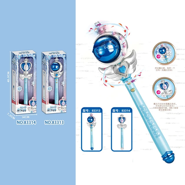 2020 New Flower Fairy Large Magic Wand Led Light Music Little Magic Fairy Princess Fairy Wand Girl Toy Gift 4