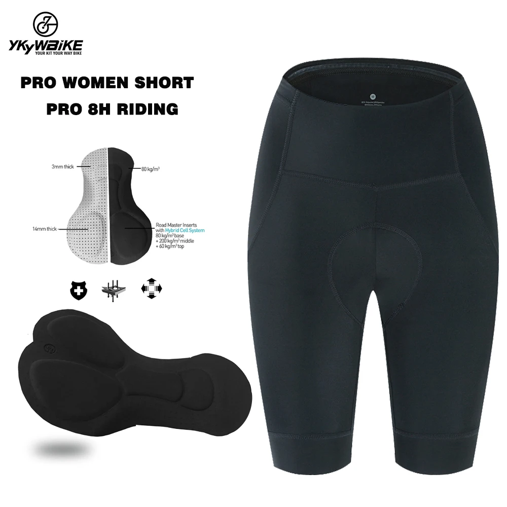 Ykywbike Women's Cycling Shorts Summer Longdistance Cycling Cushion
