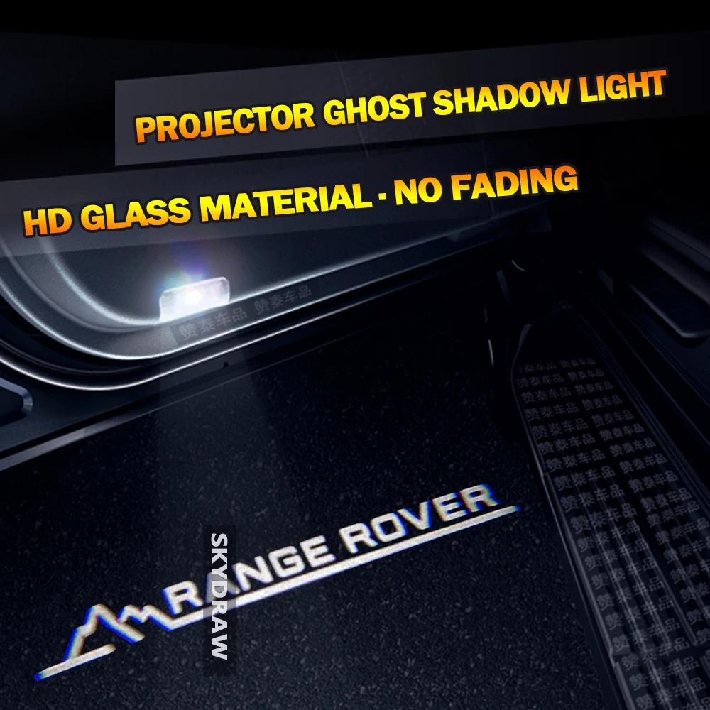 

1 Pair For LAND ROVER RANGE ROVER (2008-2019) LANDMARK Car HD No Fading LED Door Welcome Light Projector Ghost Shadow Light