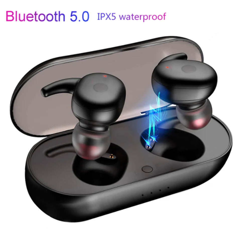 

TWS Bluetooth 5.0 Wireless Earphones Portable Mic and Charging box Sports Earphone 3D Stereo Sound Earbud with