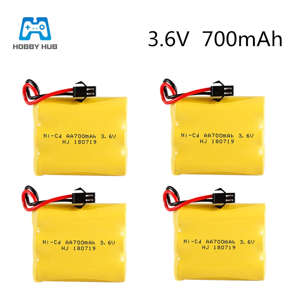 2/3/4 шт 3 6 v 700mAh AA батарея 700 мАч Ni-CD аккумулятор Перезаряжаемые для RC лодка модель