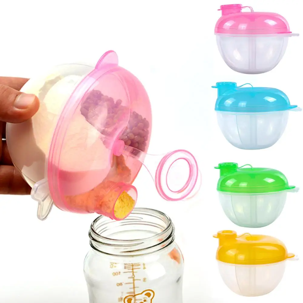 

3 Grid Divided Portable Milk Powder Formula Dispenser Food Container Infant Bean Storage Box for Kids Care Toddler Travel Bottle