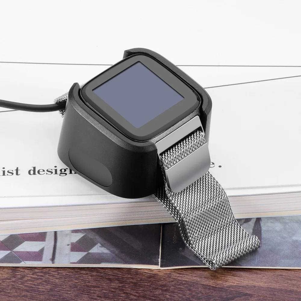 Fitbit versa/ versa lite  USB  ̺ Ʈ ġ ׼ ü 1m  ũ ũ 