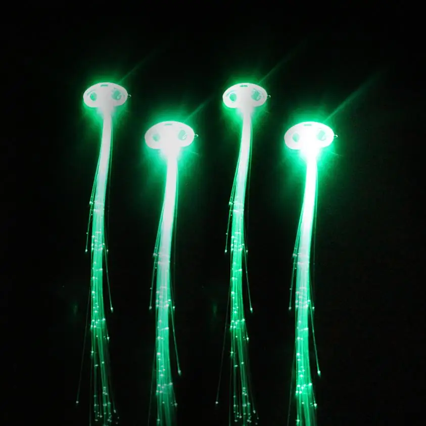 100 фото светодиодный парик светящаяся вспышка Ligth заколка для косы заколка для волос Рождество День рождения игрушка 6,28