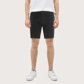 

Men Knee Length Denim Shorts Skinny black jeans shorts Summer 2020 Black Streetwear Biker Shorts