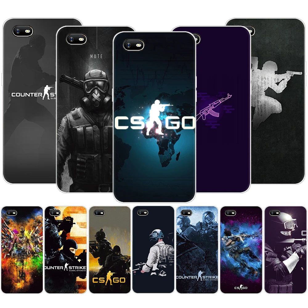Прозрачный чехол для телефона OPPO Realme C3 C5 Counter Strike cs go | Мобильные телефоны и