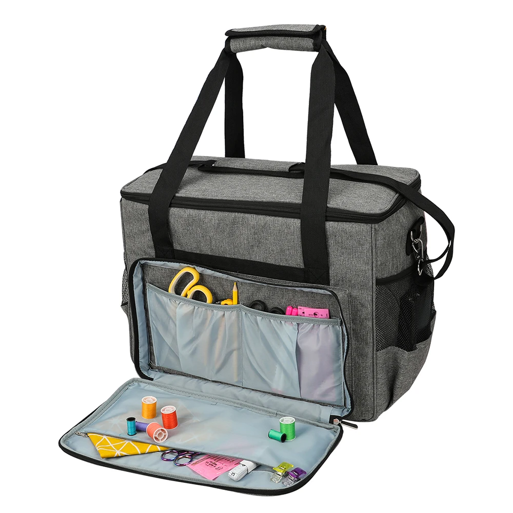 Sewing Storage Bags Quilted Machine Dust Cover Pockets Most Standard Singer Brother Machines Household Sewing Tool Storage Bag