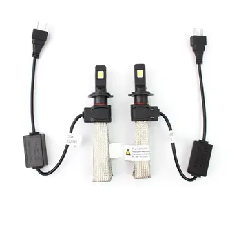 

1 Pair Car LED Headlight H7 or H4 Socket 6000K Super Bright COB Auto Headlight Bulb Hi-Lo Beam Waterproof Headlamp