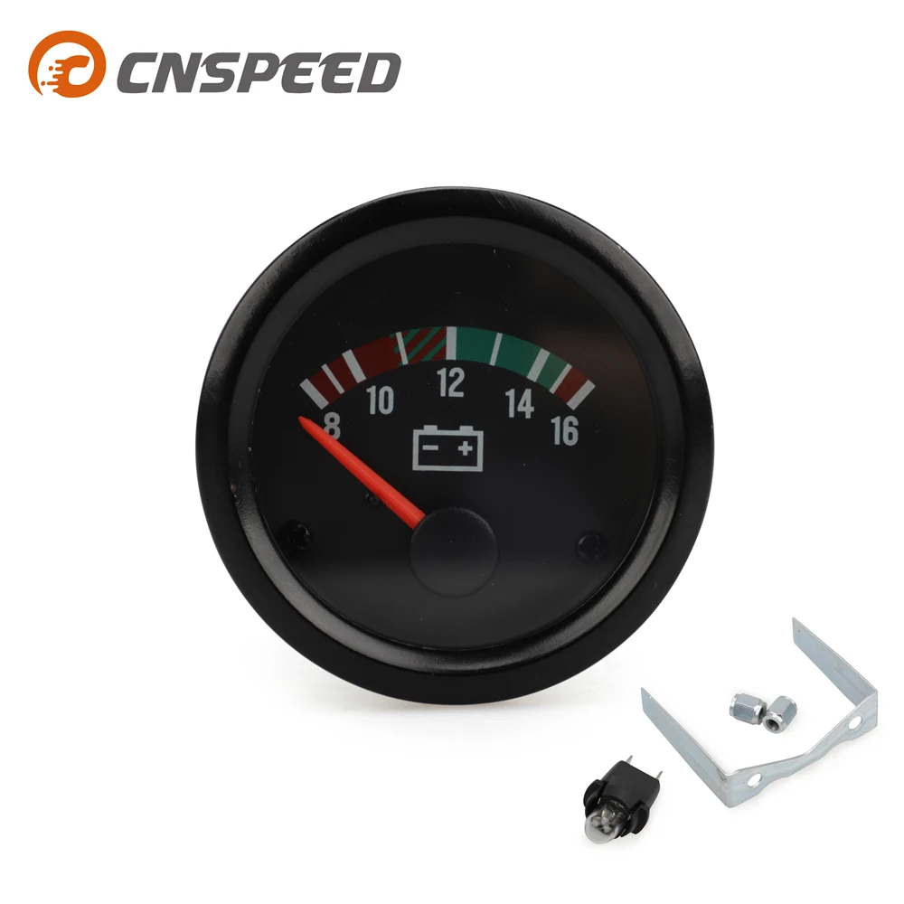 2" 52mm Car Voltmeter 8 16V /18 32V Pointer 12V /24V Volt Gauge Voltage Meter Yellow Light VDO