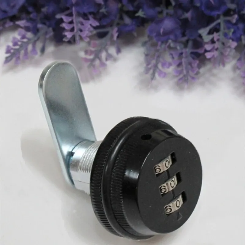 Home Security 3 Digit Combination Camlock Mailbox Furniture Door Password Cam Lock Keyless Tongue Lock Accessories Zinc Alloy