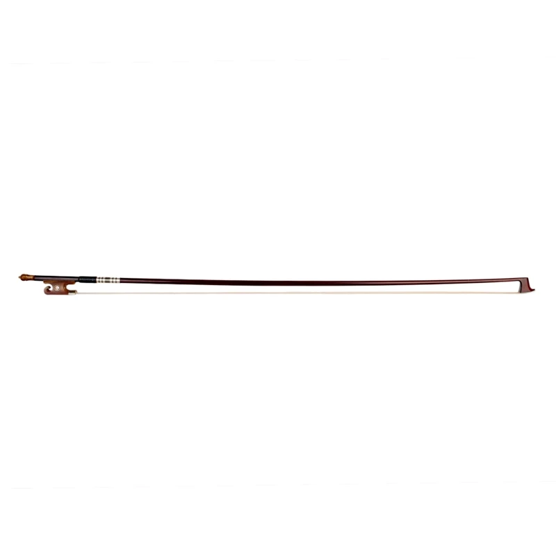 

Pernambuco Wood Bow Phoenix Shape Frog Bovine Bone Double Fisheye Black and White Silver Wire Winding for 4/4 Violin Bow