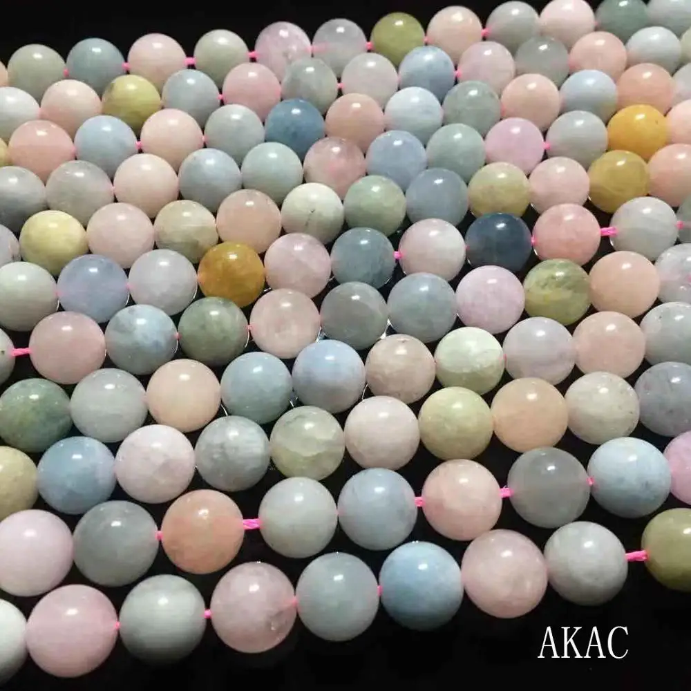 

Free shipping Natural Beryl stone beads 10mm AB for diy making semi gemstone