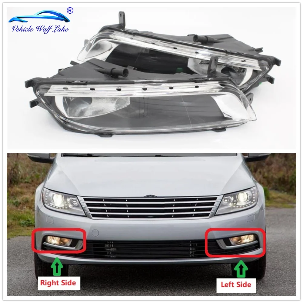 

For VW Passat CC 2012 2013 2014 2015 2016 2017 Car-Styling Front Halogen Fog Light Fog Lamp With Bulbs