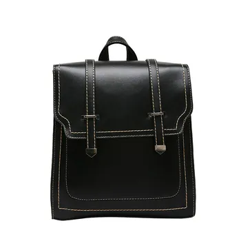 

Small Women PU Leather Backpacks for Teenage Girls Shoulder Bag Female Simple School BookBag Collage Travel Bagpack Mochilas48